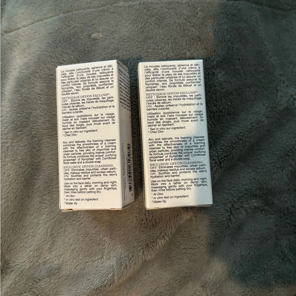 Dior White Sample Packaging
